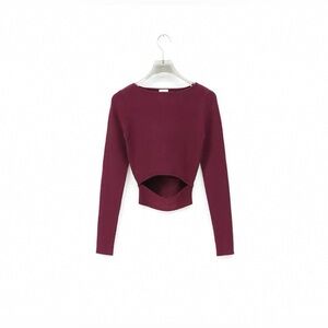 New Aritzia Wilfred Cut off Knit Long Sleeve